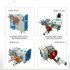 Automatic metering wire winding and tie machine Meansurement Round cable coiling machine tube winding machine