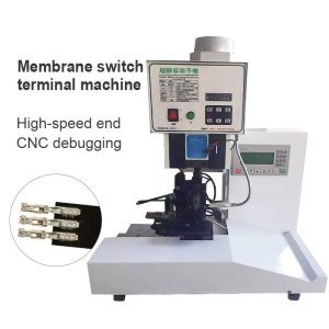 Semi-automatic Membrane Wire Switch Terminal Crimping Machine Mute Film Line Cable Arrangement FFC Puncture Terminal Crimper