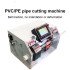 Fully automatic Rotary PE PVC tube cutting machine Belt traction non burr hard plastic pipe cut equipment OD 4 - 32 mm