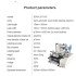 Wine bottle Cosmetic bottle taper round sticker taping equipment Semi-automatic round bottle labeling machine