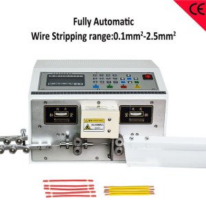 Electric cable strip and cut machines Automatic PVC insulated wire stripping machine