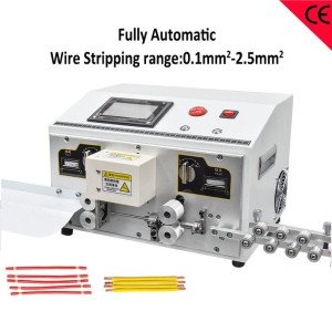 Touch screen wire cable stripping machine automatic wire industry BV cable cut and peeling machine