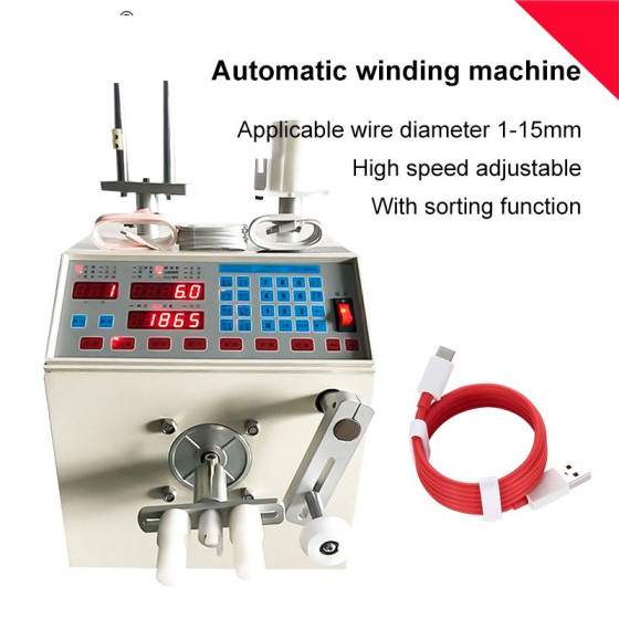 Electric Cable Winding & Tying Machine - USB Type-C
