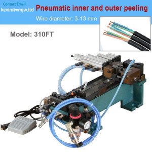 Flexible Power Sheath Wire Inner and Outer Peeling Machine Pneumatic Multi Core Wire Strip Machine 305FT