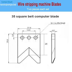 Computerized 35 Square Belt Strip Machine Blades Harness Wire Strip Knives bending machine blade die