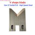 1 Set 2PCS Computer Automatic Wire Cutting  Stripping Machine Spare Parts Blades Knife for 10mm 16mm square Wires BX02 BX04 BX06