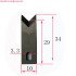 BX01-2 1PCS Tungsten Carbide Material Cutter Blade Knife and Feeding Roller for Wire Stripping Machine Cut and Strip and Feeding
