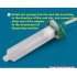 20PCS 3CC/5CC/10CC/30CC/55CC US Type Plastic Transparent Air Tubing Glue Dispenser Syringe Adapter