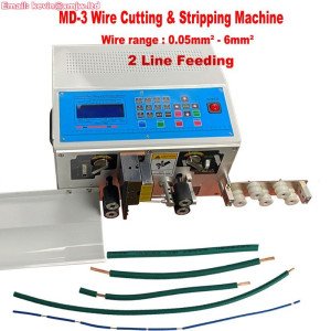 Automatic Wire Stripping and Peeling Machine Electric Copper  From 0.05 To 6mm2 Double Feeding