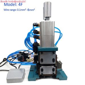 4F Vertical pneumatic peeling air-wire stripping machine And Extra Blades sets