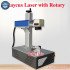 50W Raycus Fiber Laser Marking Machine Jewerly Metal Engraving Engraver With Rotary For Card Silver Gold Cutting 30W 20W Max