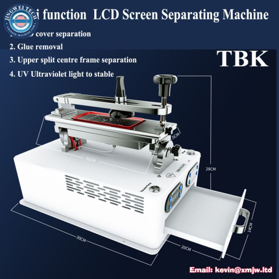 TBK Screen Separator Repair Machine - 360 Rotary LCD, Glue Remover, UV Curing