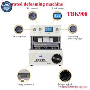 TBK-908 Automatic Integrated Defoaming Machine Debubble Curved 15-inch Screen OCA LCD Vacuum Laminating Laminator