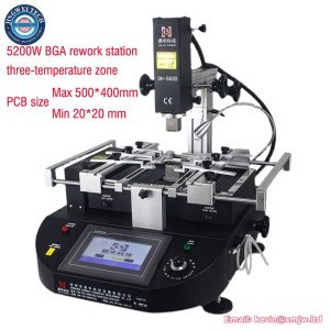 5200W Air Rework Station DH 5830 3 Zones BGA Repair Machine with Highly Sensitive Temperature K Type Control Module