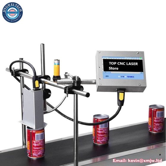 Online Inkjet Printer - Date Barcode QR Code Auto Conveyor Belt