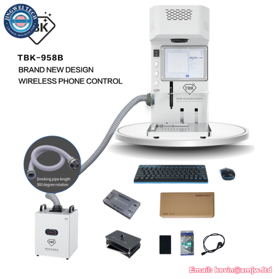 TBK 958B Laser Marking Machine - iPhone Back Glass Separation & Logo Print