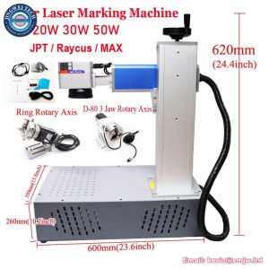 50W Fiber Laser Marking Engraving Machine 30W MAX Metal Engraving 20W Raycus Jewerly Engraver Card Silver Gold Steel Cutting