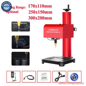 Metal Signage Car Nameplate Marking Machine Desktop Electric Pneumatic Lettering Tool 170*110/250*150/300*200mm for Metal