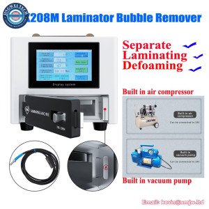 TBK208M 3 in1 LCD Screen OCA Laminating Separating Bubble Remover Separator Machine with Built-in Air Compressor and Vacuum Pump