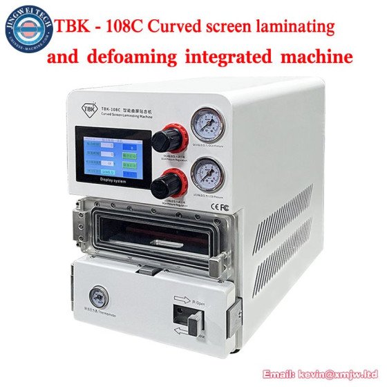 TBK-108C Intelligent Laminating & Defoaming Machine - 12 Inch Curved LCD