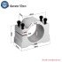 Aluminium CNC Spindle Clamp Holder Fixture Inner Diameter 52mm 65mm 80mm Z Axis Mount Motor Bracket for 800W 1.5KW 2.2KW Router