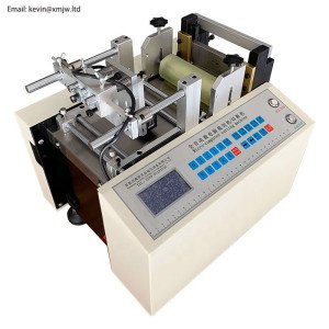 trademark cutting machine/clothes tag and polyester mesh cutter/roll to sheet machine